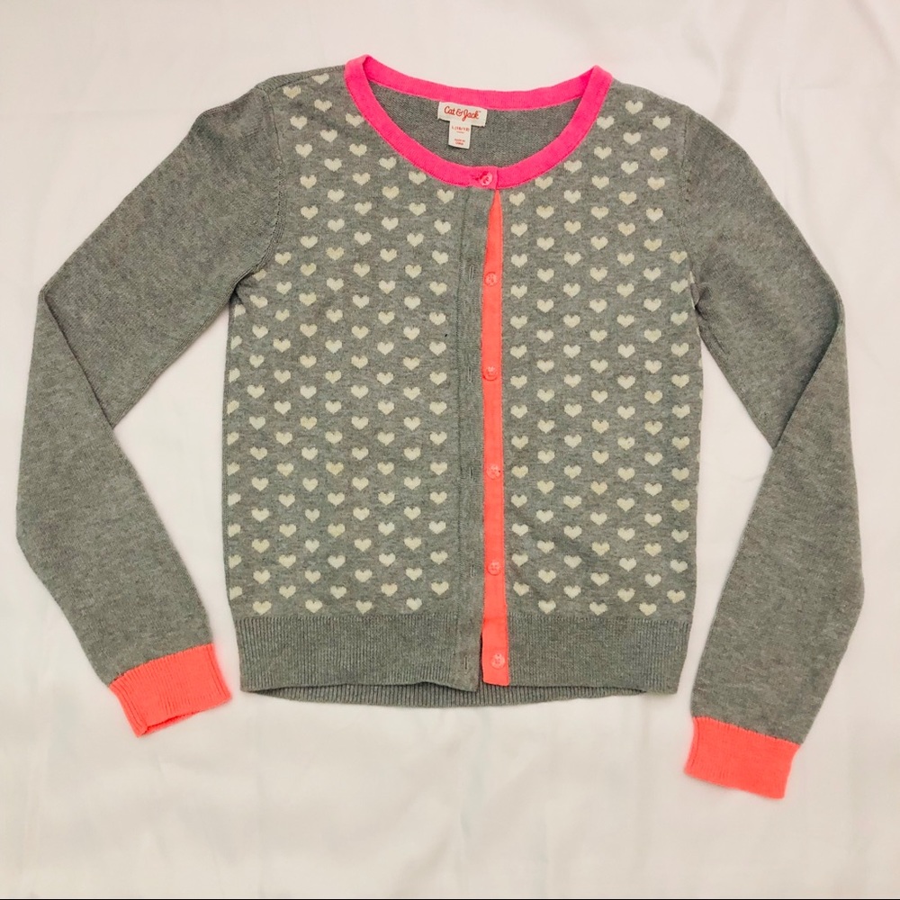 Girl’s Grey Button Down Sweater